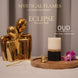 Eclipse Collection – Black & White Premium Scented Pillar Candle with Oudh Fragrance | 500g
