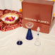 Mystical Flames Borosil Glass Ganesh Ji Pooja Bell & Diya Set – Blue | Elegant Festive Home Décor, Diwali Gifting, Pooja Room, Mandir & Housewarming