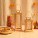 Decorative Metal Lantern Set of 2 | Golden Lanterns for Festive Decor & Gifting